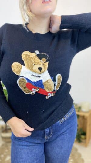 Pull nounours skateboard (différents coloris)